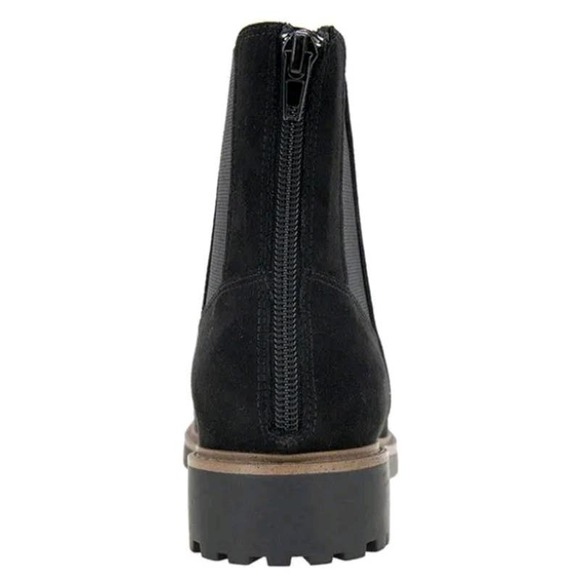 NWOT Women's Esprit Sutton Chelsea Boots Black Faux Suede Various Sizes - Picture 5 of 6